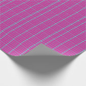 Einzigartig Stilvolles Hot Pink Geschenkpapier (Ecke)