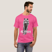 Einzigartig Strong Alpha Wolf Canis Lupis T-Shirt (Vorne ganz)