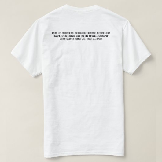 einzigartig T-Shirt (Design Rückseite)