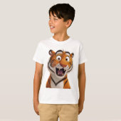 Einzigartig Tiger sprechen: Hören Sie seine Geschi T-Shirt (Vorne ganz)