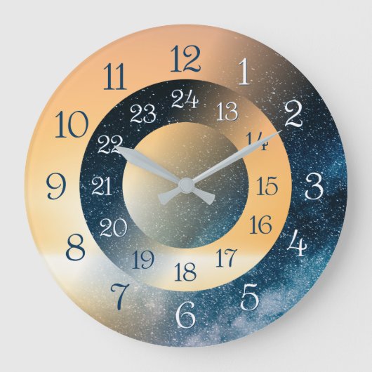 Einzigartig und attraktiv 24 Stunden Uhr (Vorderseite)