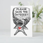 Einzigartig und lustig Save the Date Einladung (Stehend Vorderseite)
