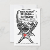 Einzigartig und lustig Save the Date Einladung (Rückseite)