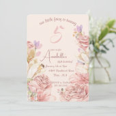 Einzigartig verzauberte Fee Einladungen zum Geburt (Stehend Vorderseite)