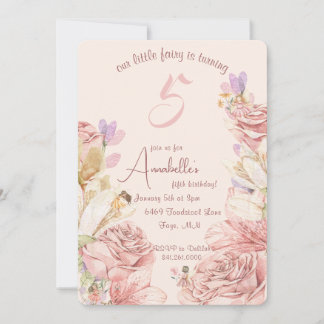 Einzigartig verzauberte Fee Einladungen zum Geburt