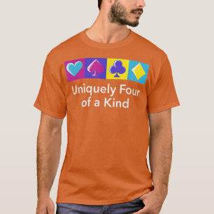 Einzigartig vier Freunde eines Pokers Poker Player T-Shirt