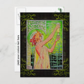 Einzigartig Vintage Absinthe Green Fairy Postkarte (Vorne/Hinten)