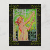 Einzigartig Vintage Absinthe Green Fairy Postkarte (Vorderseite)