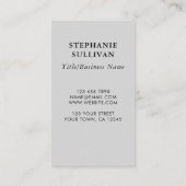 Einzigartig Visitenkarte (Rückseite)