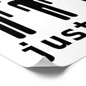 Einzigartig wie unser lustiges Poster (Ecke)
