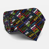 Einzigartige 100. Geburtstagsparty Personalisierte Krawatte (Gerollt)