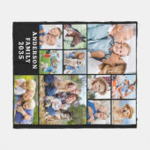 Einzigartige 11 FotoCollage Personalisierte Niedli Fleecedecke (Vorderseite (Horizontal))