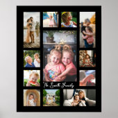 Einzigartige 12 Foto Collage Minimalistisch Einfac Poster (Vorne)