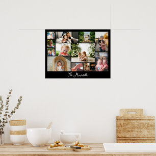 Einzigartige 12er-Fotocollage Minimalistischer ein Poster