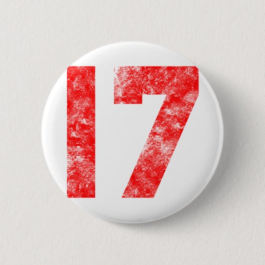 Einzigartige 17. Geburtstags-Geschenke Button (Vorderseite)
