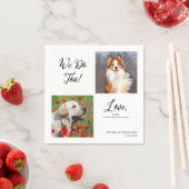 Einzigartige 2 Fotos wir tun zu Hauskatze Hunde Ho Serviette (Beispiel)