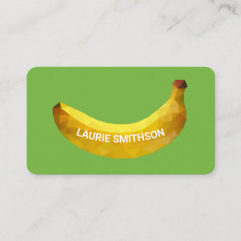 Einzigartige 3D-Banane-Kurve Typografie Visitenkarte