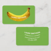 Einzigartige 3D-Banane-Kurve Typografie Visitenkarte (Vorne/Hinten)