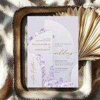 Einzigartige 4 Bögen lila lila Blume Gold