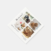 Einzigartige 4 Fotos wir tun zu Hauskatzen Hunde H Serviette (Ecke)