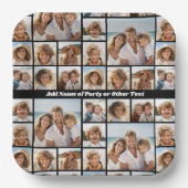 Einzigartige 9-Fotomaterial mit optionaler Hinterg Pappteller (Vorderseite)