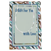 Einzigartige Abalone-Muschel Strips-Sorte Mittlere Geschenktüte (Vorderseite)