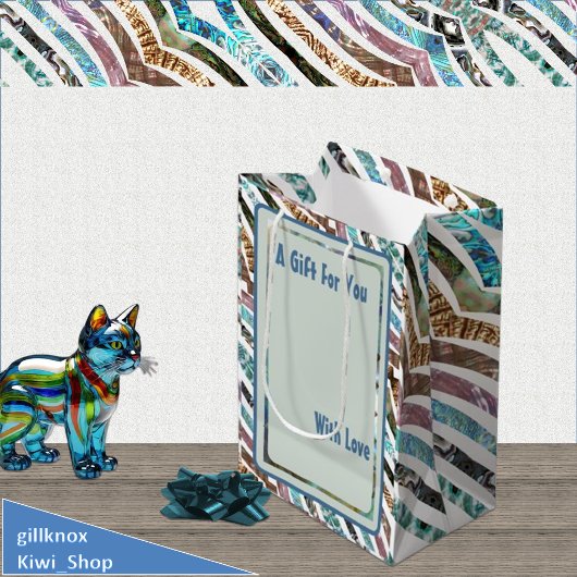 Einzigartige Abalone-Muschel Strips-Sorte Mittlere Geschenktüte