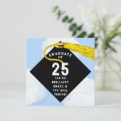 Einzigartige Abschluss-2025-Karte Karte (Stehend Vorderseite)