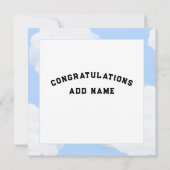 Einzigartige Abschluss-2025-Karte Karte (Rückseite)