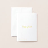 Einzigartige Abschluss-Ankündigung Foil Einladung (Rückseite mit Umschlag)