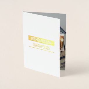 Einzigartige Abschluss-Ankündigungskarte Folienkarte