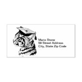 Einzigartige Abschluss-Rücksendeadresse Gummistempel (Prägung)