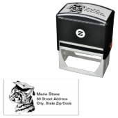 Einzigartige Abschluss-Rücksendeadresse Permastempel (Beispiel)