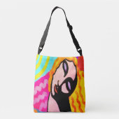 Einzigartige Abstrakt Art Tote Tasche (Rückseite)
