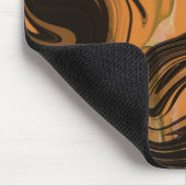 Einzigartige Abstrakt-braune Marmorflüssige Mousep Mousepad (Ecke)