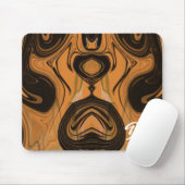 Einzigartige Abstrakt-braune Marmorflüssige Mousep Mousepad (Mit Mouse)