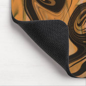 Einzigartige Abstrakt-braune Marmorflüssige Mousep Mousepad (Ecke)