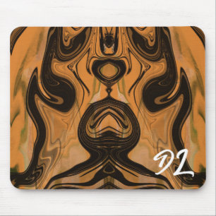 Einzigartige Abstrakt-braune Marmorflüssige Mousep Mousepad
