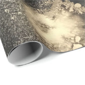 Einzigartige Abstrakte Black Gold Lila Pink Kunst Geschenkpapier (Rolleneckpunkt)