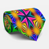 Einzigartige Abstrakte Blume MusterNeck-Krawatte Krawatte (Gerollt)