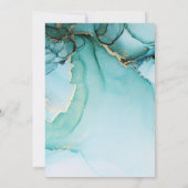 Einzigartige Abstrakte Hochzeitseinladung in Türki Einladung (Rückseite)