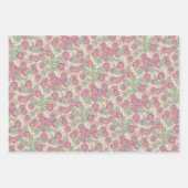 Einzigartige Abstrakte japanische Blume Art Patter Geschenkpapier Set (Vorderseite 3)