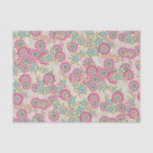 Einzigartige Abstrakte japanische Blume Art Patter Seidenpapier (Vorderseite)