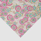 Einzigartige Abstrakte japanische Blume Art Patter Seidenpapier (Ausschnitt)