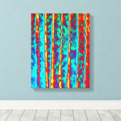 Einzigartige Abstrakte Kunst Leinwanddruck (Insitu (Holzboden))