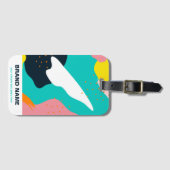 Einzigartige Abstrakte Künstlerische Rainbow-Reise Gepäckanhänger (Vorderseite (Horizontal))