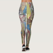 Einzigartige abstrakte Leggings (Rückseite)