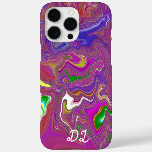 Einzigartige Abstrakte Marbed Liquid Oil Paint Case-Mate iPhone Hülle (Rückseite)