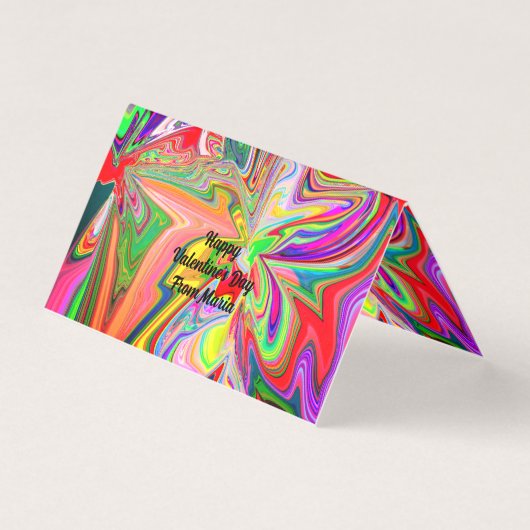 Einzigartige Abstrakte Marmorkarte (Vorderseite)