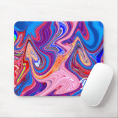 Einzigartige Abstrakte Marmormousepad Mousepad (Mit Mouse)